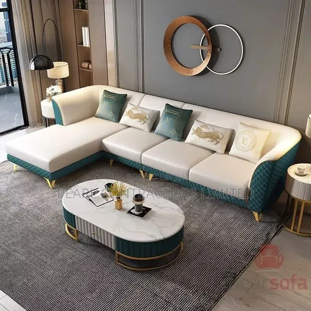 Brand New 5-Seater L-Shaped Sofa Sets - Any Colour/Material - 1