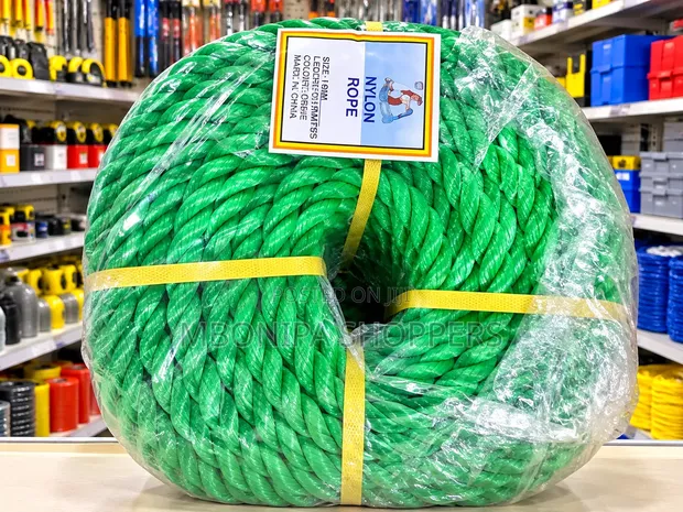 2mm x 100m Green Nylon Rope - Strong & Durable - 1