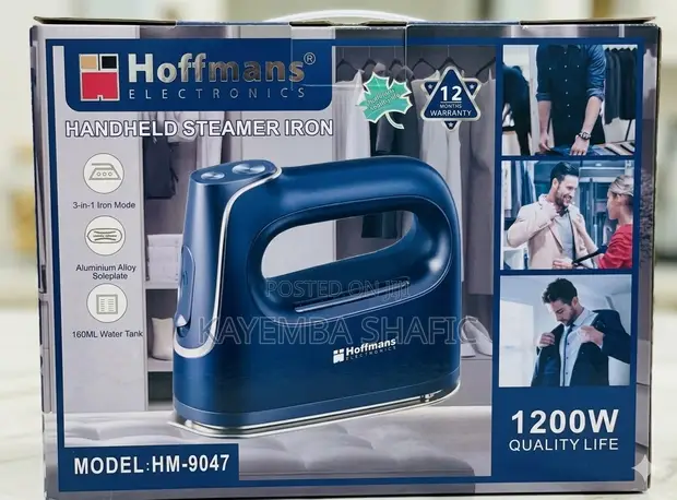 Hoffmans 1200W Handheld Steamer Iron Model HM-9047 - 1
