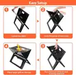 Portable X-Shaped Foldable Charcoal BBQ Grill - Outdoor Camping - 2