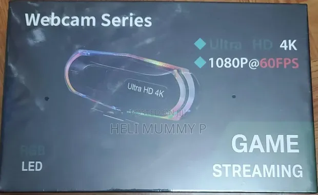 4K Ultra HD Gaming and Streaming Webcam - 1