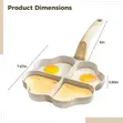 4-Hole Non-Stick Heart Shaped Breakfast Pan - 1
