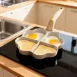 4-Hole Non-Stick Heart Shaped Breakfast Pan - 2