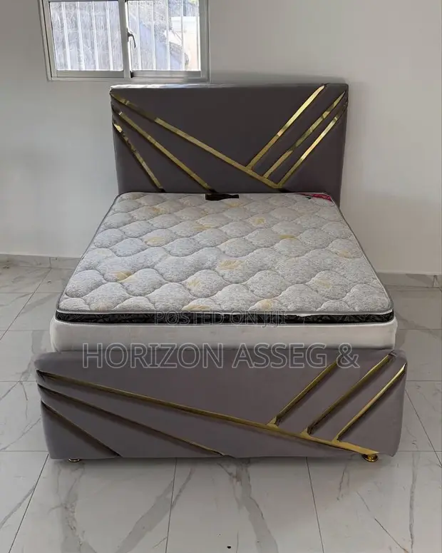 Fabric Sofa Bed 4x6 Brown - 1