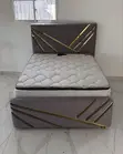 Fabric Sofa Bed 4x6 Brown - 1