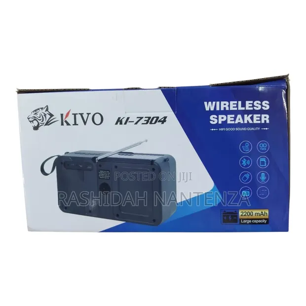 KIVO KI-7304 Wireless Speaker - Portable Hi-Fi Bass - 1