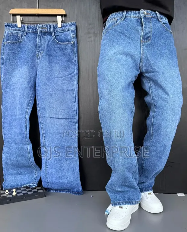 Buggy Wide-Leg Denim Jeans - 1