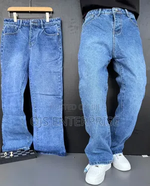 Buggy Wide-Leg Denim Jeans