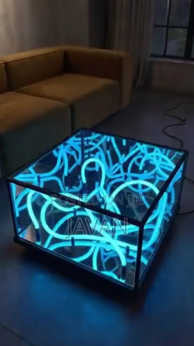 Endless Walls Center Table with LED Lights - 1