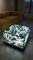 Endless Walls Center Table with LED Lights - 2