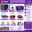 Complete Off-Grid Solar Package: 2.65kWh Lithium Battery & 3kW Inverter - 2
