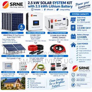 2.5kW Solar Package with 2.65kWh Battery & Hybrid Inverter
