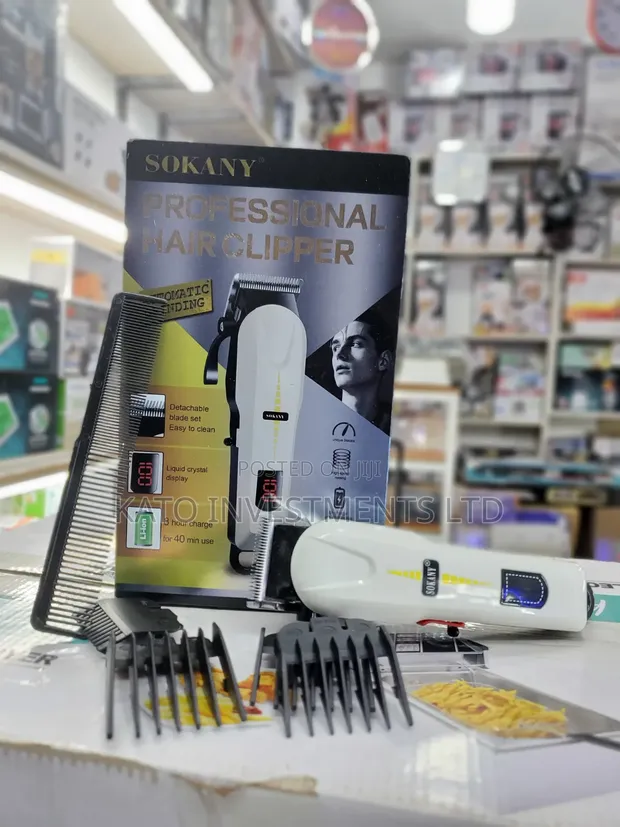 Sokany Professional Hair Clipper SK-9909 - White - 1