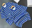 Striped T-Shirts - Blue - 1