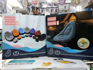 Single Inflatable Lazy Sofa with Footrest Ottoman