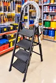 4-Step Folding Step Ladder - Heavy-Duty Multipurpose - 1