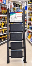 4-Step Folding Step Ladder - Heavy-Duty Multipurpose - 2