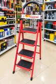 4-Step Household Folding Ladder - Non-Slip - 1
