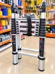 6M / 18FT Double-Stand Telescopic Aluminum Ladder - 2