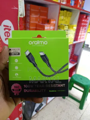 Oraimo BraidLine 100W Type-C to Type-C Cable (OCD-1525CC)