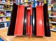 Heavy-Duty Empty Metal Tool Box - Red/Black - 1