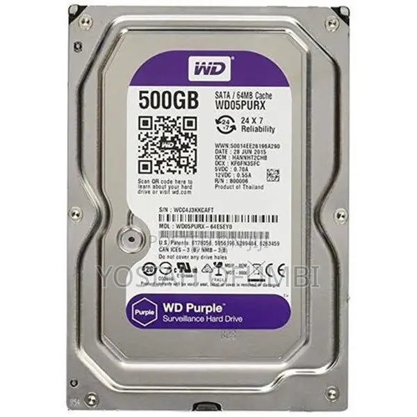 500GB WD Purple Surveillance HDD - 1