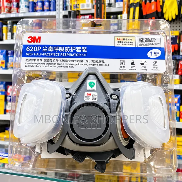 3M 620P Half-Face Respirator Protective Mask Kit - 1
