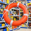 Heavy-Duty Orange Lifebuoy Ring with Safety Rope - 1
