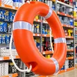 Heavy-Duty Orange Lifebuoy Ring with Safety Rope - 2