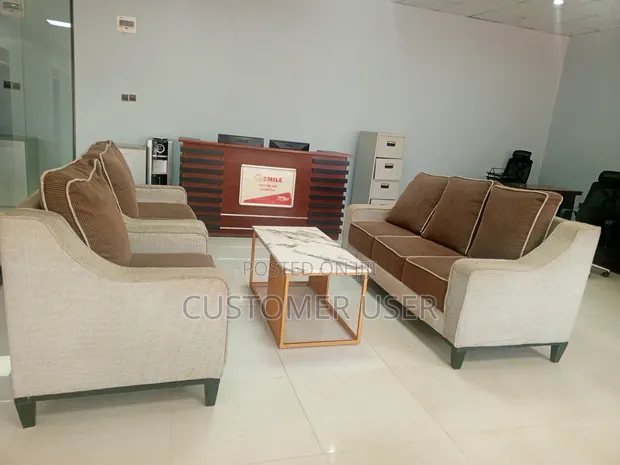 6-Seater Sofa Set with Center Table - 1