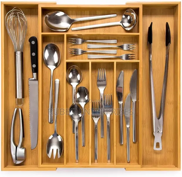 Bamboo Drawer Organizer - 1