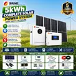 SRNE 5kW Solar Kit - 5kWh Lithium Battery + 2.32kW Panels - 1