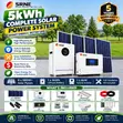 SRNE 5kW Solar Kit - 5kWh Lithium Battery + 2.32kW Panels - 2