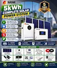 SRNE Complete 5kW Solar Package - 5kWh Battery, 4x580W Panels - 2