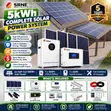 SRNE 5kW Complete Solar Kit - Lithium Battery, Panels - 1