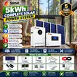 SRNE 5kW Complete Solar Kit - Lithium Battery, Panels - 2