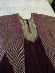 Ladies Purple Silk Dress - XL - 3