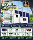 SRNE Complete 5kW Solar Package - 5kWh Battery, 4x580W Panels - 2