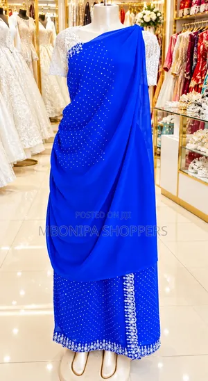 Mushanana - Elegant Royal Blue Traditional Wear