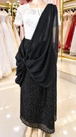 Mushanana - Elegant Black and White Traditional Dress - 1