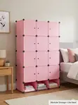 Portable Plastic Wardrobe Storage Organizer - 2
