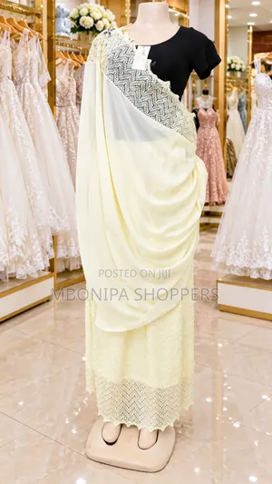Elegant Mushanana Traditional Dress - Ivory Black