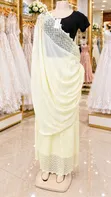 Elegant Mushanana Traditional Dress - Ivory Black - 1