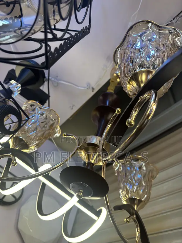 Three Arm Pendant Lights - Brand New - 1