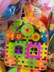 Colorful Interlocking Window and Gear Building Blocks - 1