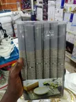 6pcs Grey and Silver Woven PVC Dining Table Placemats - 5