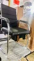Brand New Leather Visitors Chair - 2