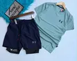 Nike Gym Set: Shirt & Muscle Fit Shorts - 2