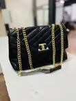 Women's Classic Handbag - Genuine Leather - 1