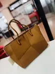 Women's Classic Handbag - Genuine Leather - 5
